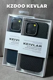 Чехол iPhone 16 Pro Max KZDOO Keivlar (черный)