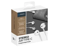 Наушники Deppa Stereo Air USB-C, белые, 44215