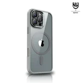 Чехол iPhone 13 Pro Max Njoyny Matte MagSafe (серый)