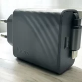 СЗУ-1USB-C Hoco N57, PD 20W + выдвижной кабель USB-C, черный