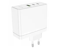 СЗУ-1USB-A + 2USB-C Borofone BN11, PD100W GaN, белый