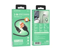 Кабель Borofone BU45 Happy USB-A/USB-C - Lightning черный, 1,2м