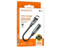 Адаптер Borofone Creator BV19 USB-C - 3.5 jack Audio черный