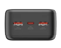 Внешний АКБ Deppa NRG Turbo V4 30000 mAh, дисплей, черный