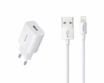 СЗУ-1USB McDodo CH-6631 + кабель Lightning, 1м, белый