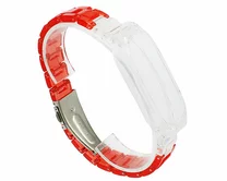 Ремешок Xiaomi Mi Band 7 PC clear 3-bead красный #2