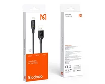 Кабель McDodo CA-2700 Lightning - USB черный, LED, 1,2м