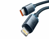 Кабель Baseus Crystal Shine Series Cable Type-C - Lightning PD 20W синий, 1,2м