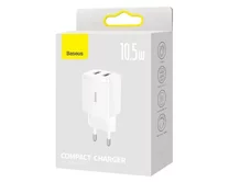 СЗУ-2USB Baseus Compact 10,5W белый