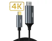 Кабель Remax RC-C017a Type-C to HDMI серый, 1,8м