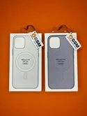 Чехол iPhone 12 Pro Max Clear Case MagSafe hi-copy (фиолетовый)