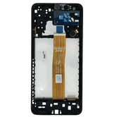 Дисплей Samsung A047F A04s в сборе черный (Service Pack OEM)