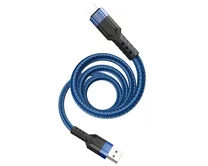 Кабель Hoco U110 Lightning - USB синий, 1,2м