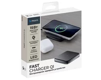 Беспроводное ЗУ Qi Fast Charger Deppa, 15W, черный