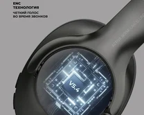 Накладные наушники с Bluetooth Deppa Stereo Ultra ANC, черные