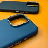 Чехол iPhone 15 Pro Max Njoyny NY-39 Leather (черный)