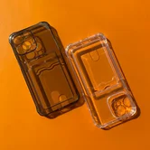 Чехол Xiaomi Redmi 11A/Redmi 12C/Poco C55 TPU CardHolder (прозрачный черный)