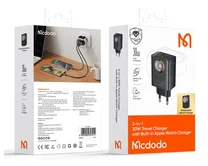 СЗУ-1USB-A +1USB-C+Apple Watch McDodo CH-3700, 30W, черный