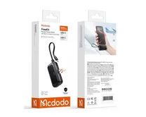 Внешний АКБ 5000 mAh McDodo MC-7760 USB-C + кабель USB-C, черный
