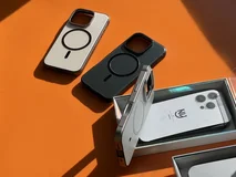 Чехол iPhone 14 Pro Max Njoyny Metal MagSafe (фиолетовый)