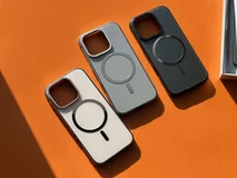 Чехол iPhone 15 Njoyny Metal MagSafe (черный)