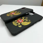 Чехол iPhone 16 Pro Max FreeAir MagSafe Герб матовый