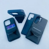 Чехол iPhone 15 Pro KEEPHONE Leyca (синий)