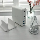 Зарядная станция Deppa 4USB-C, 2USB-A, PD, QC, 160Вт, белый