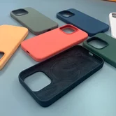 Чехол iPhone 15 Silicone MagSafe без лого (синий)