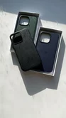 Чехол iPhone 15 Classic Leather (черный)