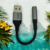 Переходник Hoco LS36 USB Digital 3.5 jack Audio черный