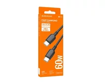 Кабель Borofone BX93 Type-C - Type-C 60W белый, 1м