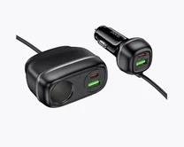 Разветвитель прикуривателя Hoco Z59A,2USB+2USB-C +1АЗУ 96W, черный