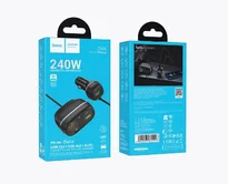 Разветвитель прикуривателя Hoco Z59A,2USB+2USB-C +1АЗУ 96W, черный