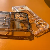 Чехол Samsung S24 FE TPU CardHolder (прозрачный черный)