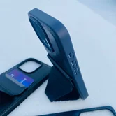 Чехол iPhone 15 Pro Max KEEPHONE Leyca (черный)