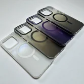 Чехол iPhone 16 Pro Njoyny NY-09 MagSafe (серый)