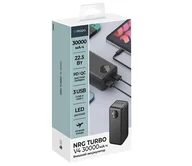 Внешний АКБ 30000 mAh NRG Turbo V4 Deppa,display, черный