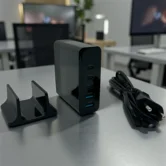 Зарядная станция Deppa 3USB-C, 2USB, PD, QC, 140Вт, черный