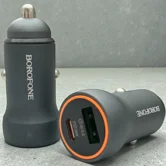 АЗУ-1USB + 1USB-C Borofone BZ32A, PD30W+QC3.0, серый