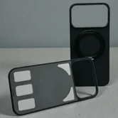 Чехол-Накладка iPhone 17 Air Njoyny Met-44 Leather (черный)