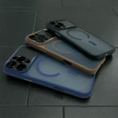 Чехол iPhone 16 Njoyny N76 Mate Case (синий)