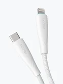 Дата-кабель Deppa, Fly USB-C - Lightning, 1м, 3A, белый, 72533