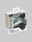 СЗУ Deppa USB-C + USB-A, PD 3.0, QC 3.0, 45W, GaN, черный, 11478