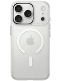 Чехол iPhone 17 Pro Max Контур с защитой камеры MagSafe (Белый)