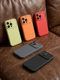 Чехол iPhone 17 Pro Матовый микс силикон (Серый)