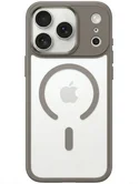 Чехол iPhone 17 Pro Max Контур с защитой камеры MagSafe (Серый)