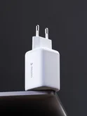 СЗУ 1USB-A + 1USB-C Deppa PD 3.0, QC 5.0, 65W, GaN, белый, 11491